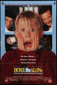 3t394 HOME ALONE DS 1sh 1990 classic Macaulay Culkin, Daniel Stern, Joe Pesci!
