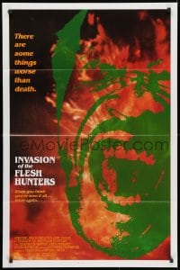 3t441 INVASION OF THE FLESH HUNTERS 1sh R1983 Margheriti's Apocalypse Domani, cannibals!