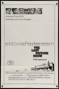 3t501 LAST PICTURE SHOW 1sh 1971 Peter Bogdanovich, Jeff Bridges & Cybill Shepherd!
