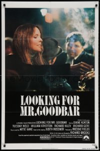 3t524 LOOKING FOR MR. GOODBAR 1sh 1977 close up of Diane Keaton, directed by Richard Brooks!