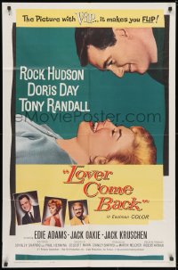 3t532 LOVER COME BACK 1sh 1961 Rock Hudson, Doris Day, Tony Randall, Edie Adams