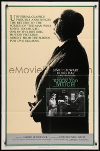 3t548 MAN WHO KNEW TOO MUCH 1sh R1983 directed by Alfred Hitchcock, James Stewart & Doris Day!