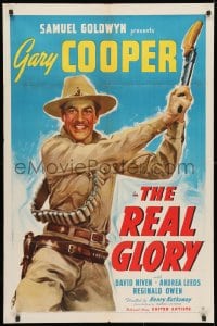 3t700 REAL GLORY 1sh 1939 Gary Cooper, the story of a U.S. Army doctor's adventures!