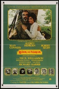 3t723 ROBIN & MARIAN advance 1sh 1976 Robin Hood, Sean Connery and Audrey Hepburn, Shaw & top cast!