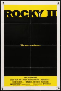 3t728 ROCKY II 1sh 1979 Carl Weathers, Sylvester Stallone boxing sequel, black box design!