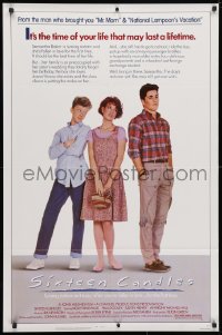 3t772 SIXTEEN CANDLES 1sh 1984 Molly Ringwald, Anthony Michael Hall, directed by John Hughes!