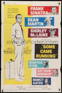 3t783 SOME CAME RUNNING 1sh 1958 full-length art of Frank Sinatra w/Dean Martin, Shirley MacLaine