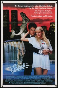 3t794 SPLASH 1sh 1984 Tom Hanks loves mermaid Daryl Hannah in New York City under Twin Towers!