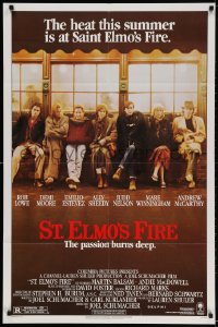 3t799 ST. ELMO'S FIRE 1sh 1985 Rob Lowe, Demi Moore, Emilio Estevez, Ally Sheedy, Judd Nelson