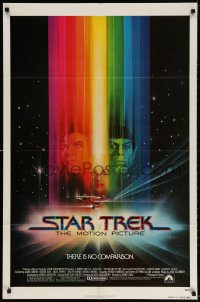 3t805 STAR TREK advance 1sh 1979 cool art of Shatner, Nimoy, Khambatta and Enterprise by Bob Peak!