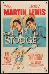 3t815 STOOGE 1sh 1952 artwork of singing vaudeville team Dean Martin & Jerry Lewis!