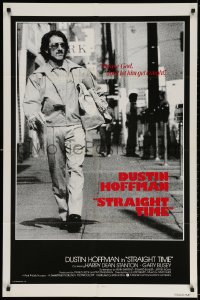 3t817 STRAIGHT TIME int'l 1sh 1978 Dustin Hoffman, Theresa Russell, don't let him get caught!
