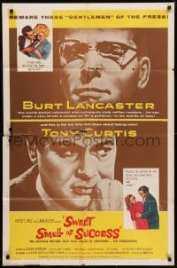 3t845 SWEET SMELL OF SUCCESS 1sh 1957 Burt Lancaster as J.J. Hunsecker, Tony Curtis as Sidney Falco!