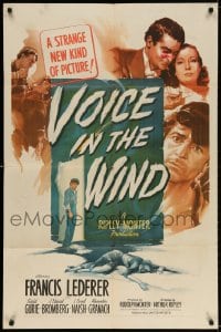 3t939 VOICE IN THE WIND 1sh 1944 Francis Lederer, Sigrid Gurie, a strange new kind of picture!