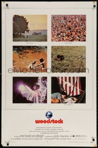 3t979 WOODSTOCK 1sh 1970 six images of the most famous epic rock & roll concert!