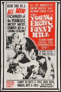 3t990 YOUNG EROTIC FANNY HILL 1sh 1970 all she wanted to know about sex - she wasn't afraid to try!