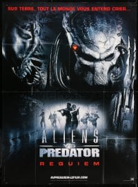 3w456 ALIENS VS. PREDATOR: REQUIEM teaser French 1p 2007 classic movie monsters battle!