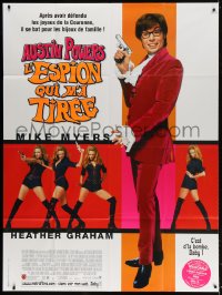 3w473 AUSTIN POWERS: THE SPY WHO SHAGGED ME French 1p 1999 Mike Myers & sexy Heather Graham!
