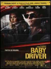 3w479 BABY DRIVER French 1p 2017 Ansel Elgort in the title role, directed by Edgar Wright!