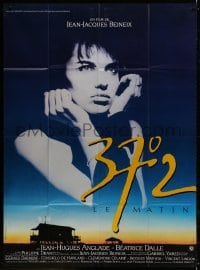 3w500 BETTY BLUE French 1p 1986 Jean-Jacques Beineix, close up of pensive Beatrice Dalle in sky!