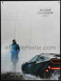 3w509 BLADE RUNNER 2049 teaser French 1p 2017 cool image of Ryan Gosling standing by car!