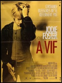 3w523 BRAVE ONE French 1p 2007 Neil Jordan directed, different image of Jodie Foster with gun!