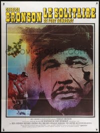3w525 BREAKHEART PASS French 1p 1976 cool art of Charles Bronson by Bourduge, Alistair Maclean!