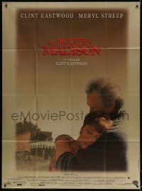 3w528 BRIDGES OF MADISON COUNTY French 1p 1995 Clint Eastwood directs & stars with Meryl Streep!