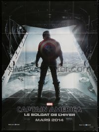 3w540 CAPTAIN AMERICA: THE WINTER SOLDIER teaser French 1p 2014 Chris Evans over Washington!