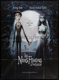 3w569 CORPSE BRIDE French 1p 2005 Tim Burton stop-motion animated horror musical, great image!