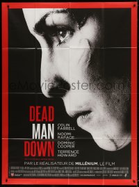 3w585 DEAD MAN DOWN French 1p 2013 great profile close up of star Noomi Rapace, Niels Arden!