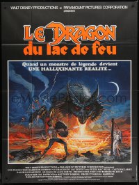 3w603 DRAGONSLAYER French 1p 1982 different Brian Bysouth art of MacNicol fighting huge dragon!