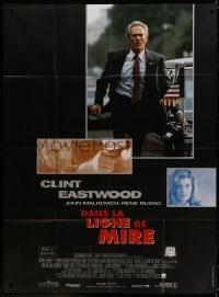 3w710 IN THE LINE OF FIRE French 1p 1993 Wolfgang Petersen, Eastwood as Secret Service bodyguard!