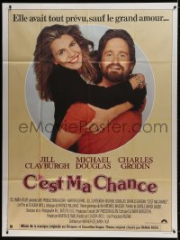 3w721 IT'S MY TURN French 1p 1981 happy Jill Clayburgh embraces Mr. Wrong Michael Douglas!
