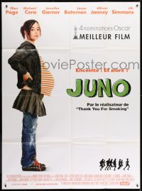 3w728 JUNO French 1p 2008 full-length image of pregnant teen Ellen Page, Jason Reitman directed!