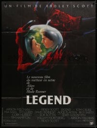 3w754 LEGEND French 1p 1986 Tom Cruise, Mia Sara, Ridley Scott directed, John Alvin fantasy art!