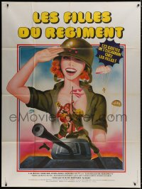 3w758 LES FILLES DU REGIMENT French 1p 1978 Claude Bernard-Aubert, great Landi art of sexy soldiers