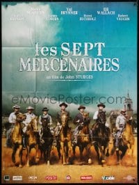3w778 MAGNIFICENT SEVEN French 1p R2000s Yul Brynner, Steve McQueen, John Sturges' 7 Samurai western!