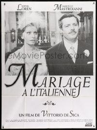 3w792 MARRIAGE ITALIAN STYLE French 1p R2000s de Sica's Matrimonio all'Italiana, Loren, Mastroianni
