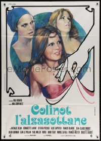 3w246 COLINOT Italian 1p 1974 different art of sexy Brigitte Bardot by Piero Ermanno Iaia!