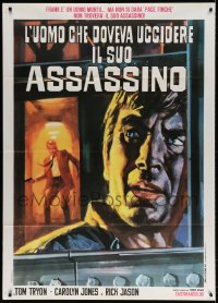 3w247 COLOR ME DEAD Italian 1p R1971 Tom Tryon remake of D.O.A., cool different artwork!