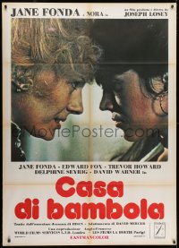 3w265 DOLL'S HOUSE Italian 1p 1973 Jane Fonda, Delphine Seyrig, directed by Joseph Losey!