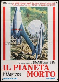 3w284 FIRST SPACESHIP ON VENUS Italian 1p R1970s Stanislaw Lem's Astronauts, Zeccara sci-fi art!