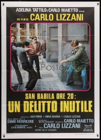 3w384 SAN BABILA ORE 20 UN DELITTO INUTILE Italian 1p 1976 Carlo Lizzani, great crime image!