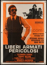 3w209 YOUNG VIOLENT DANGEROUS Italian 2p 1976 Romolo Guerrieri's Liberi armati pericolosi!
