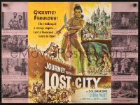 3w051 JOURNEY TO THE LOST CITY pressbook 1960 directed by Fritz Lang, art of sexy Debra Paget!