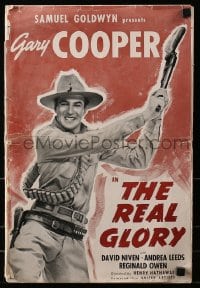 3w068 REAL GLORY pressbook 1939 Gary Cooper, the story of a U.S. Army doctor's adventures, rare!
