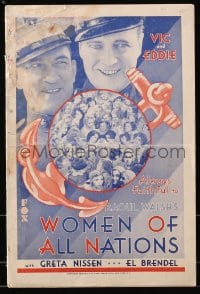 3w089 WOMEN OF ALL NATIONS pressbook 1931 Victor McLaglen, ninth billed Humphrey Bogart, very rare!