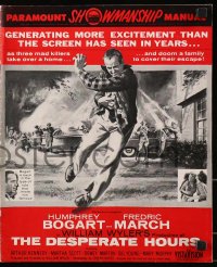 3w035 DESPERATE HOURS pressbook 1955 Humphrey Bogart, Fredric March, directed by William Wyler!