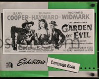 3w042 GARDEN OF EVIL pressbook 1954 Gary Cooper, sexy Susan Hayward & Richard Widmark!